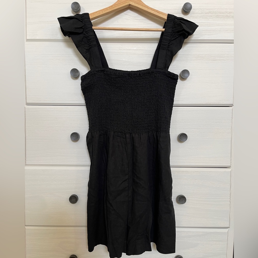 Madewell Linen-blend Lucie romper